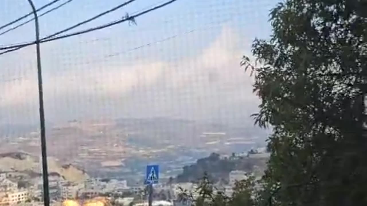 The moment a Hezbollah rocket struck a soccer field in the northern Druze town of Majdal shams