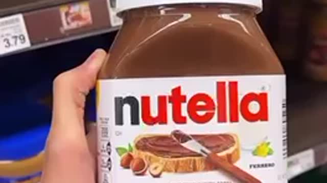 Black N in Nutella. 😳