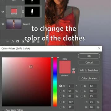 The model's clothes are too ugly, let me change her clothes | Learn Photoshop
