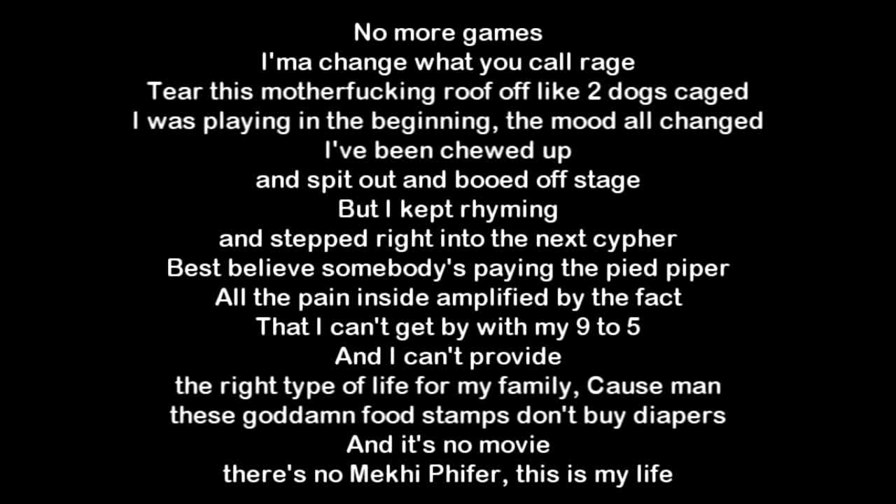 EMINEM - Lose Yourself ( LYRICS VIDEO )