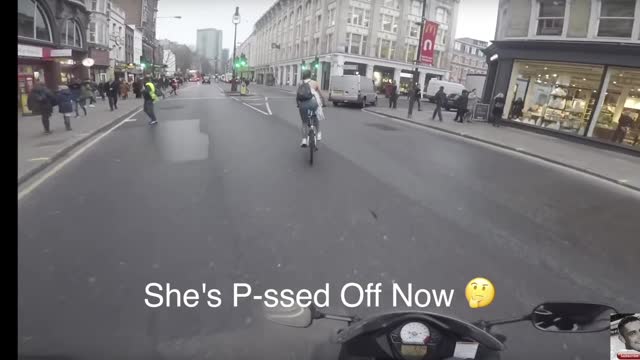 Girl Cyclist In London Gets Revenge