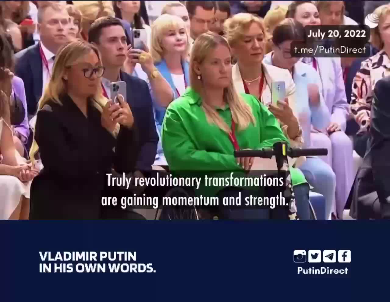 Putin continues his all-out assault on the “Liberal-Globalist”