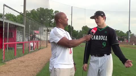 Southlake Carroll P Owen Proksche Throws a Combined No hitter in the Dragons 9-0 win vs Marcus