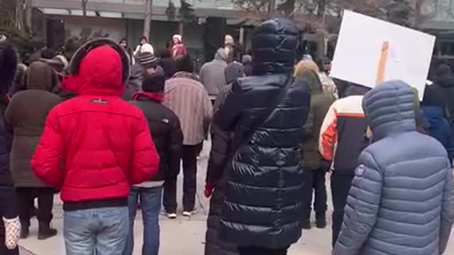 Fired Nurse Spoke At The Uncritical Mainstream Media Protest In Toronto Canada. Jan 8, 2022