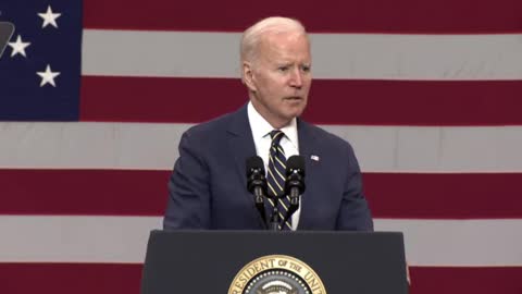 Biden YELLS During Infrastructure Speech
