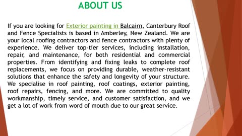 If you are looking for Exterior painting in Balcairn