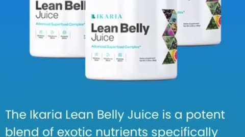 Ikaria lean belly juice weight loss supplement