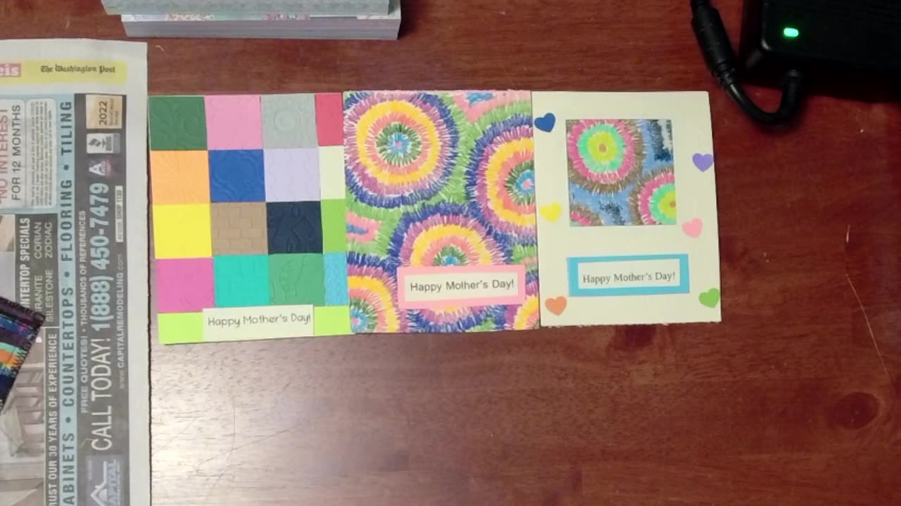 Cat Trick Intro, Then Making Cards for Mothers Day