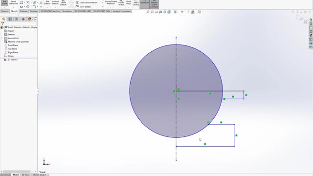 Draw the diameter of this circle