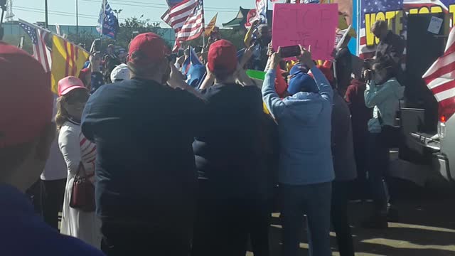 Stop the Steal Trump Rally in Chinatown Houston, TX