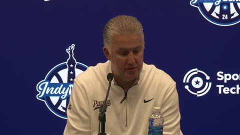 #11 Purdue MBB Coach & Players Address Media After 70-66 Loss to #17 Texas A&M 2024 Indy Classic Pt2