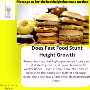 Does fast food stunt height