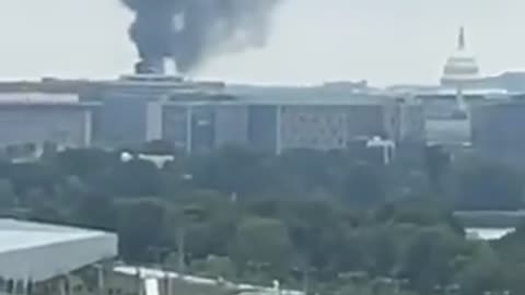 Washington DC Building ON FIRE