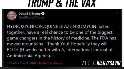 Trump & the Vax Juan O’Savin