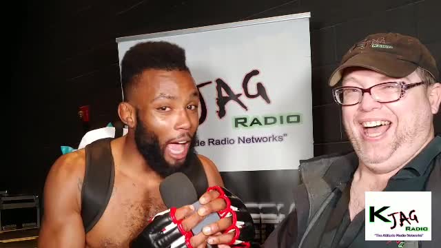 C Jay Hunter with EFC 15 Post Fight Interview Jiggy Jaguar Hartman Arena Wichita KS