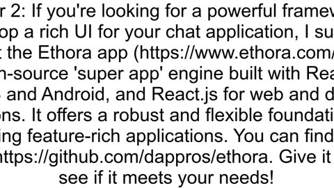 Javascript open source to make gui like chat application