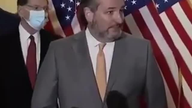 Sen. Cruz. Schools "Mask Police" Reporter