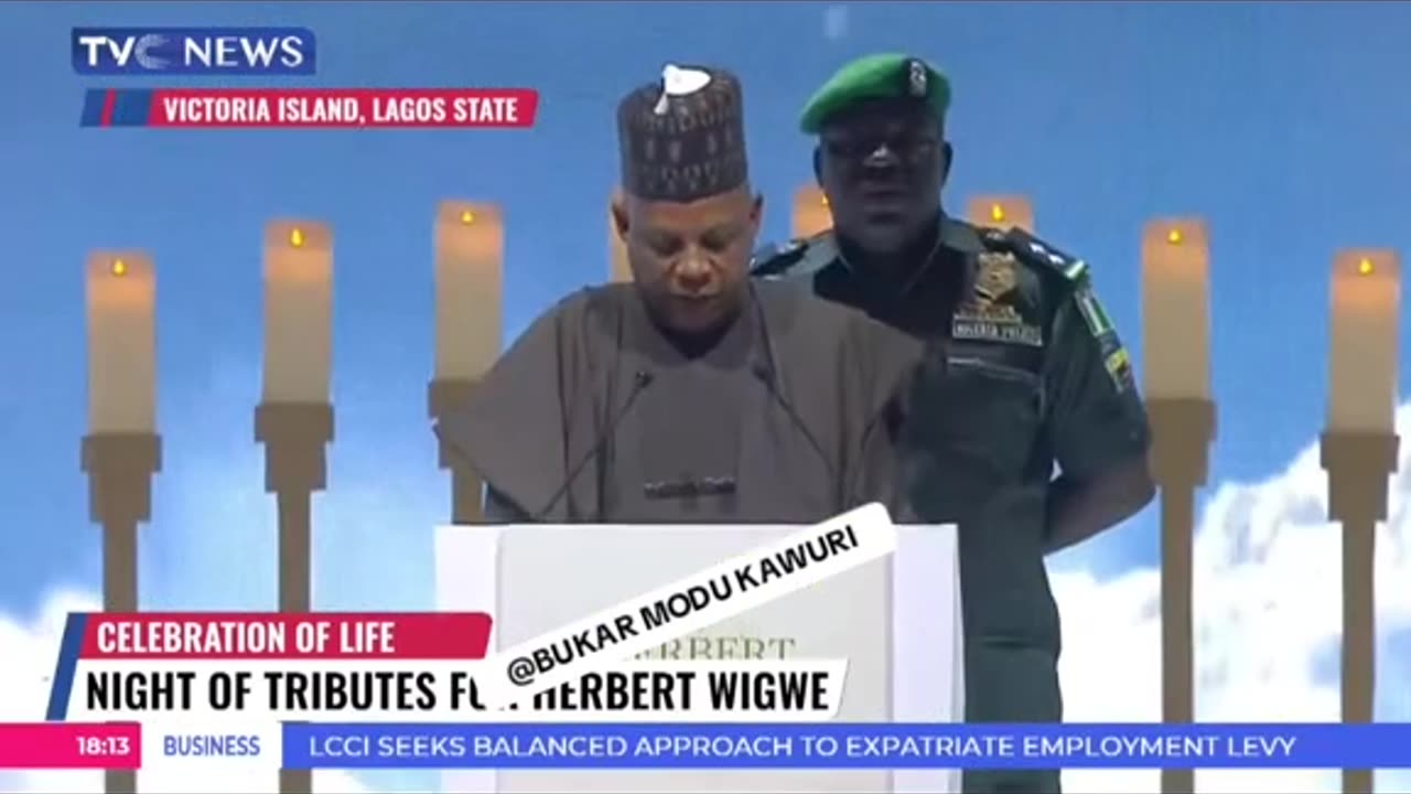 VP Kashim Shettima paying tribute to late. Herbert O. Wigwe