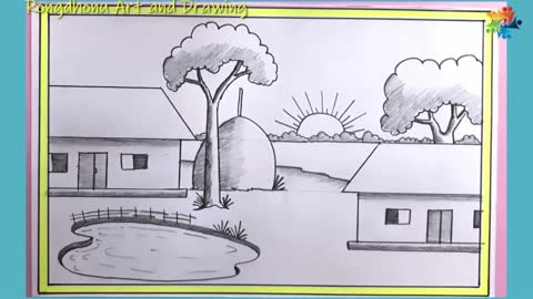 Draw A Simple Picture Of The Rural Landscape