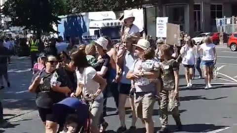 Belfast freedom rave protest