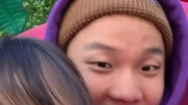 Spectacle Slide Ride With Adorable Baby