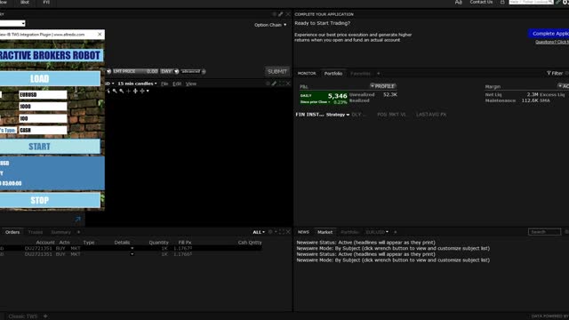 Interactive Brokers Robot For Stock Trading - Live Performance!