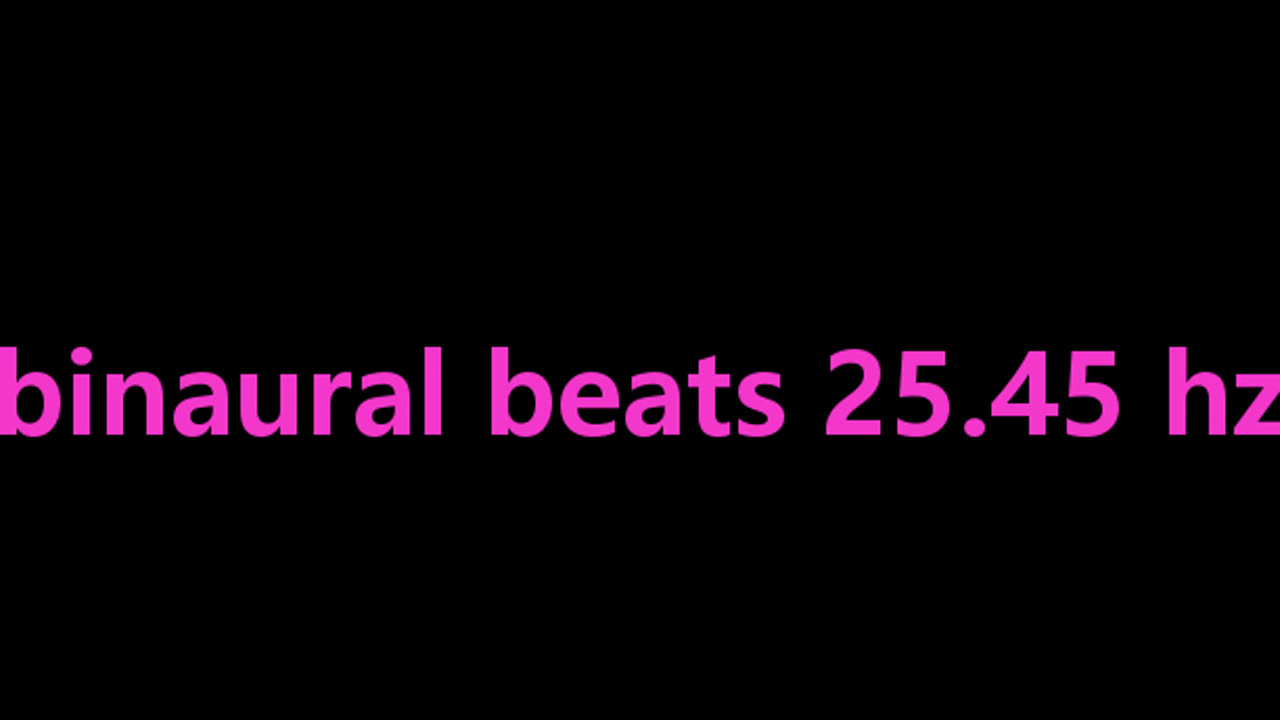 binaural beats 25.45 hz