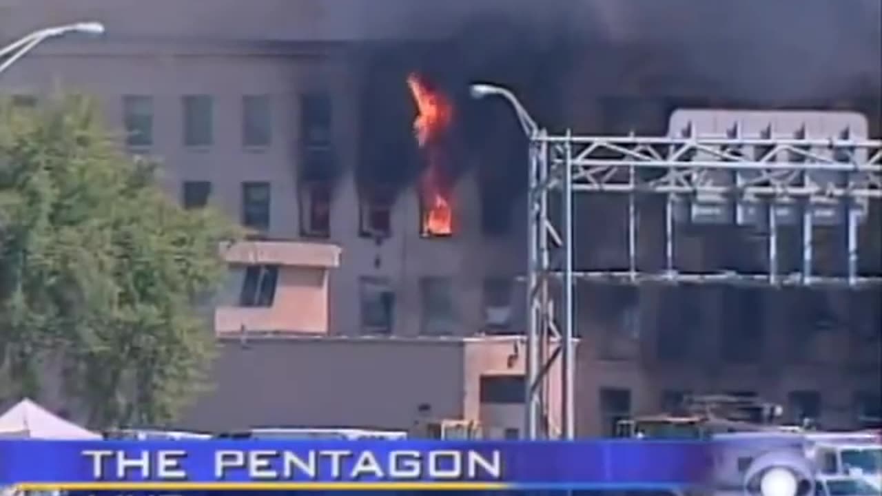 911 Explosion At The Pentagon ... Another Pearl Harbor (CBS Network Studio 1213 pm