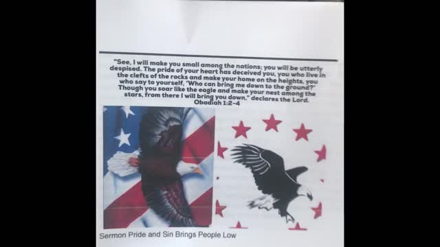 Pride Brings People & Nations Low, America Is No Exception