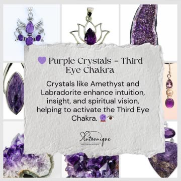 Crystal Meanings by Color & Chakra #CrystalHealing #ChakraJewelry #EnergyCrystals