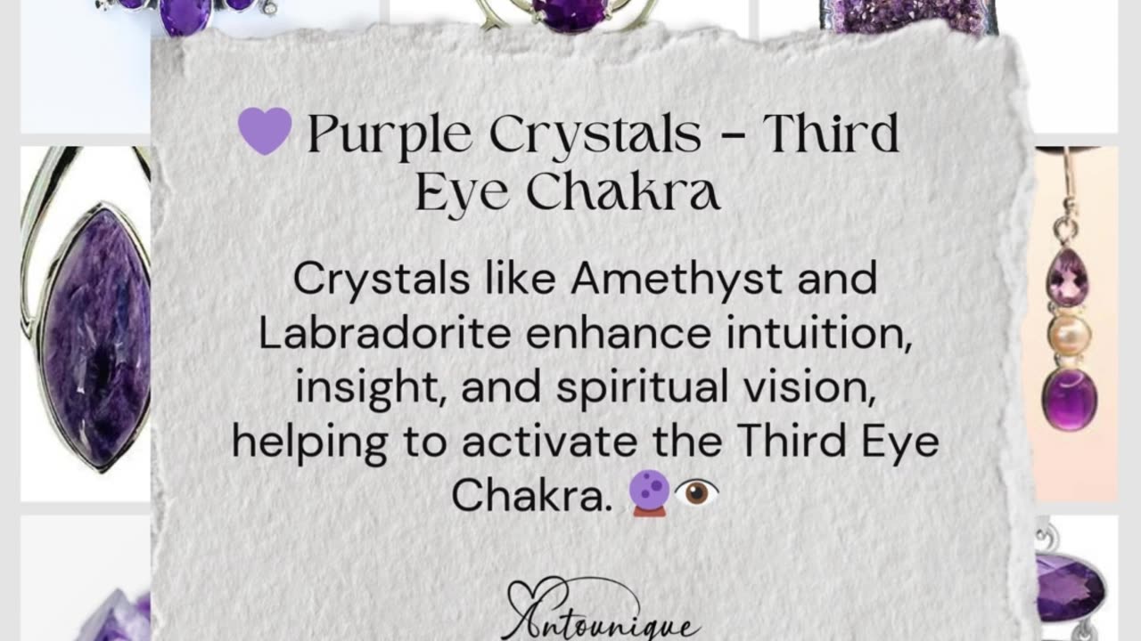 Crystal Meanings by Color & Chakra #CrystalHealing #ChakraJewelry #EnergyCrystals