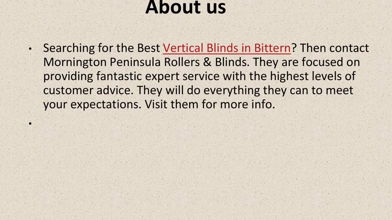 Best Vertical Blinds in Bittern.