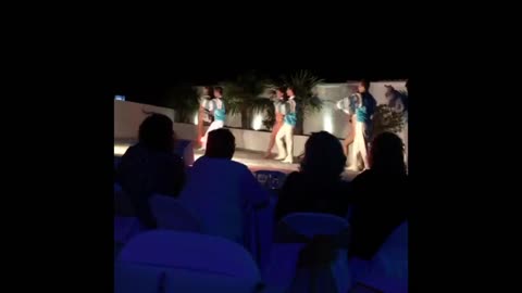 Dancers at the Flamingo Resort, Cancun, Mexico