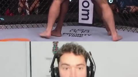 Adin Ross reaction to Sean Strickland knocking down Israel Adesanya at UFC 293