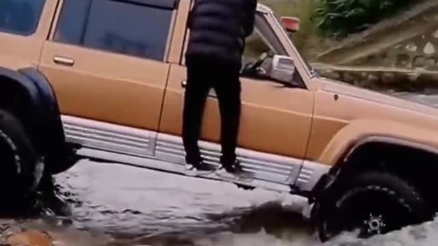 Can this car go through the stream