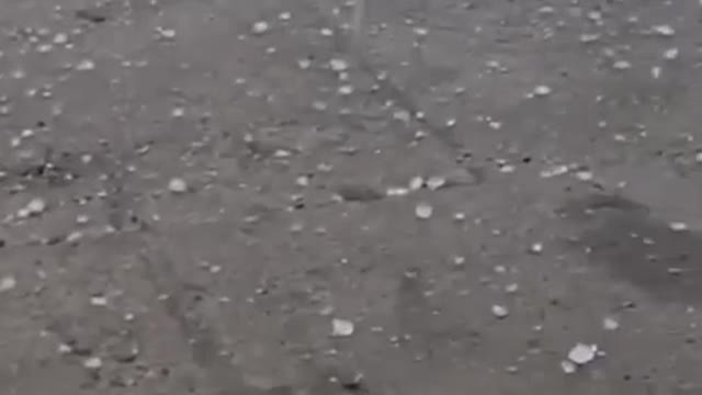 Heavy rain and hail in Russia