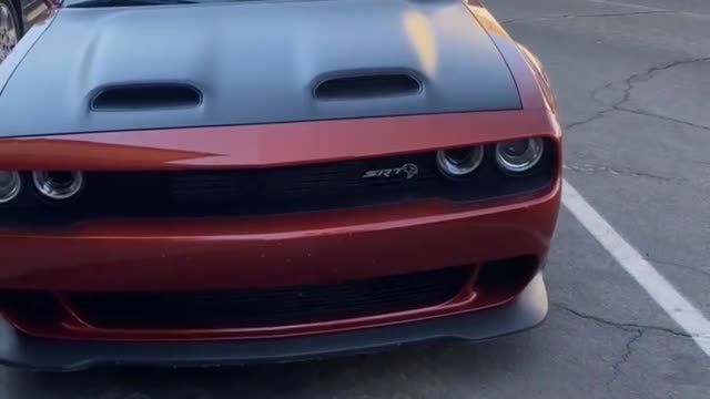 Widebody Hellcat With Big Tires on the Rear.