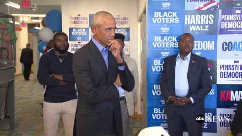 Obama Tries to Convince Simpified Black Men to Vote Kamala