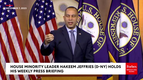 Hakeem Jeffries Asked Point Blank About 'Divisions' In His Caucus Over Israel And Palestine