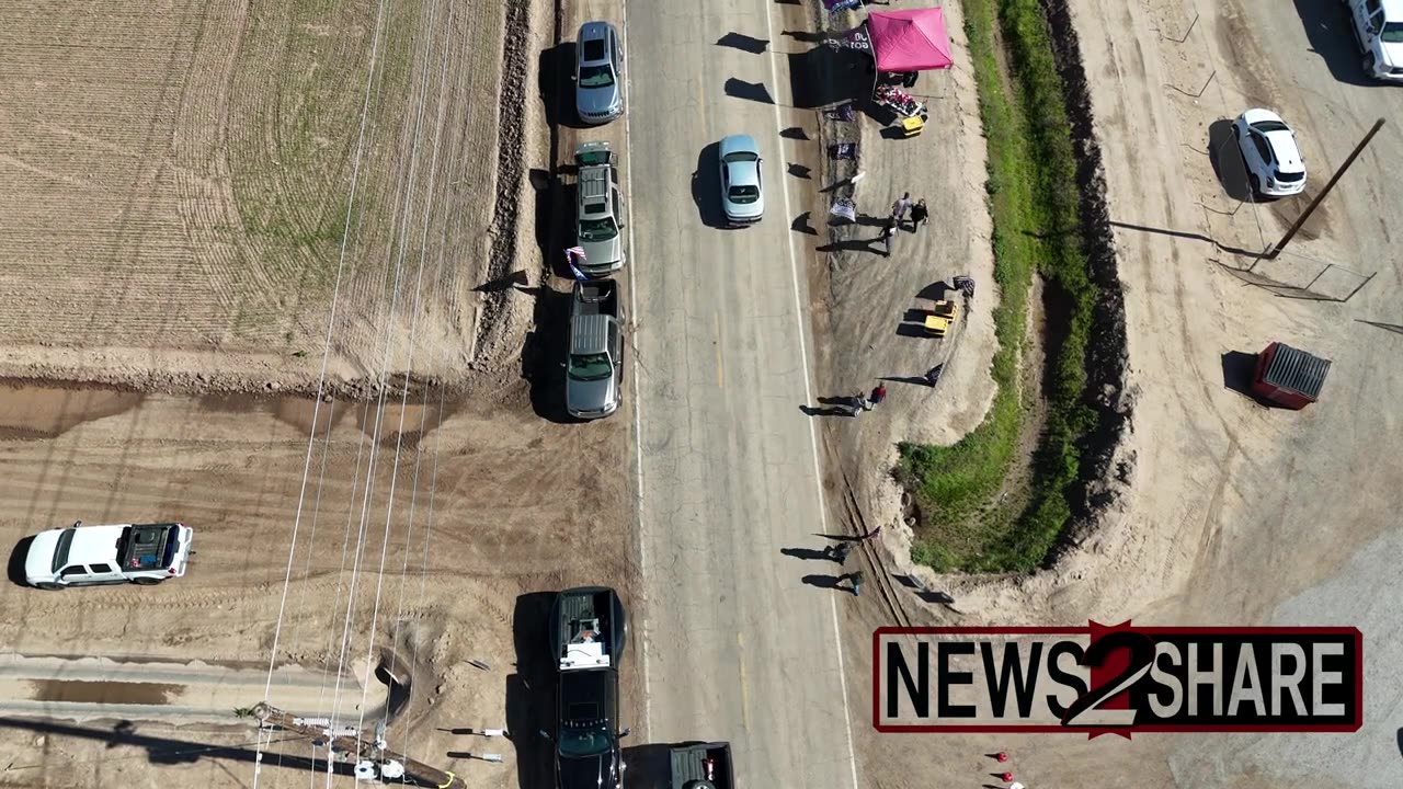 Take Back Our Border convoy rally in Yuma, Arizona - Drone and Documentary footage