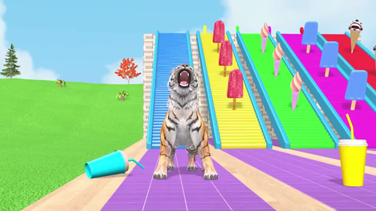 Basket Ball Game Game With Cow Elephant Gorilla Tiger Dinosaur Wild Animal Escape Cage Game