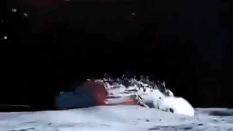 Earth crashes on moon