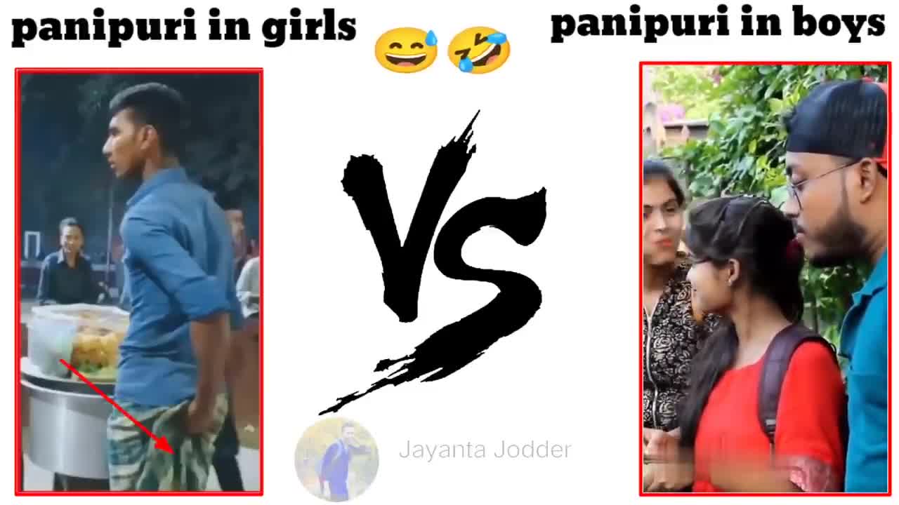 😋 girls vs boys in panipuri 🤣