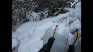 Ice Climbing Cloudland Falls 3/2/2022