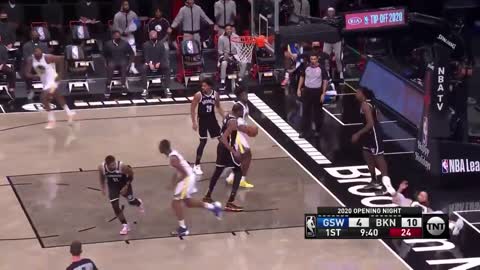 Stephen Curry highlights opening night. Golden State Warriors vs Brooklyn Nets