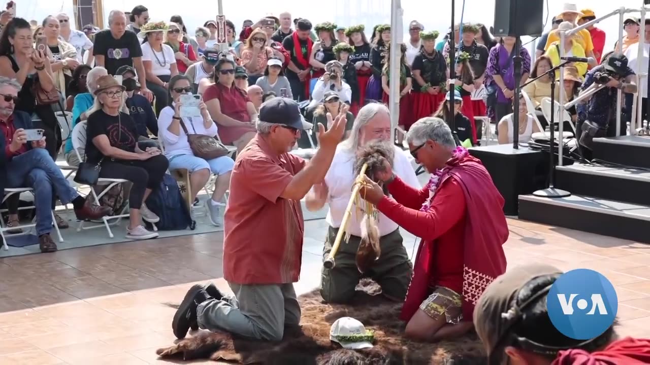 Tribes of US Pacific Northwest Greet Crew of Traditional Polynesian Canoe | VOANews