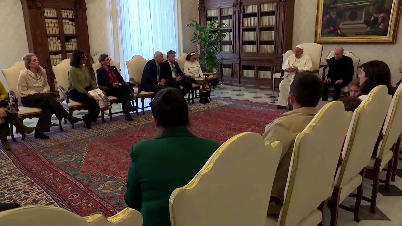 Pope meets with Israeli hostages freed by Hamas