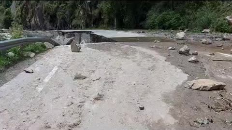 Havoc caused by heavy rain in kullu manali