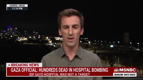 Hundreds killed in Gaza hospital bombing- Raf Sanchez reports live from Israel-