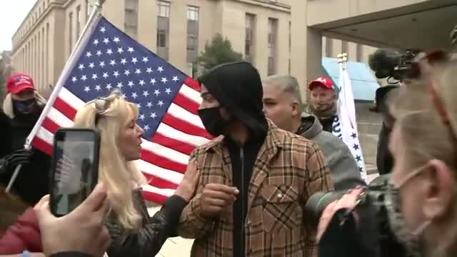 Proud Boys' leader speaks after being released from a DC jail on a misdemeanor